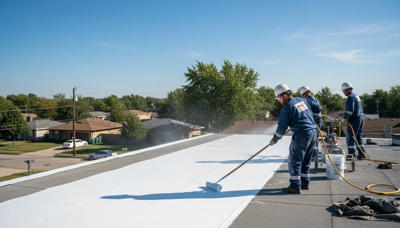 Commercial roof coating in Wagon Mound, NM near me